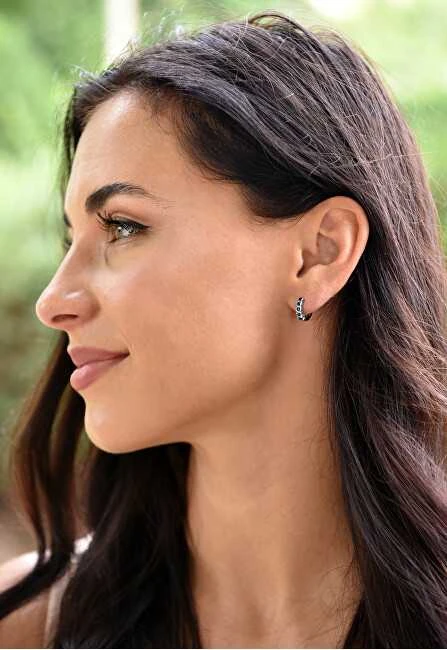 Beneto Round Sidabrinis Earrings AGUC1207