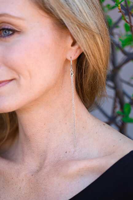 Beneto Sidabrinis chain earrings AGUP1840
