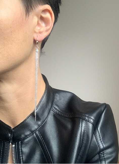 Beneto Sidabrinis chain earrings AGUP1840