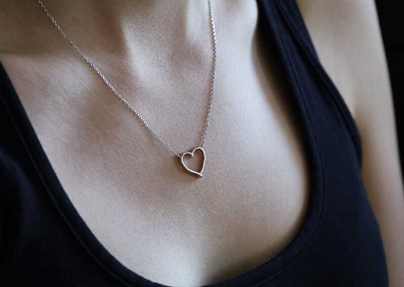 Beneto Sidabrinis pakabukas with heart AGS288 / 47