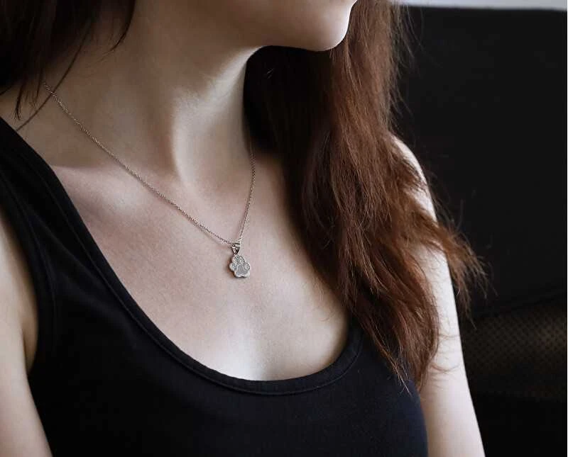 Beneto Sidabrinis pakabukas with paw AGS527 / 47 (chain, pendant)