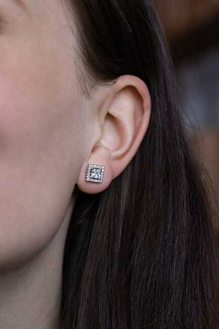 Beneto Sidabrinis square earrings AGUP1553S