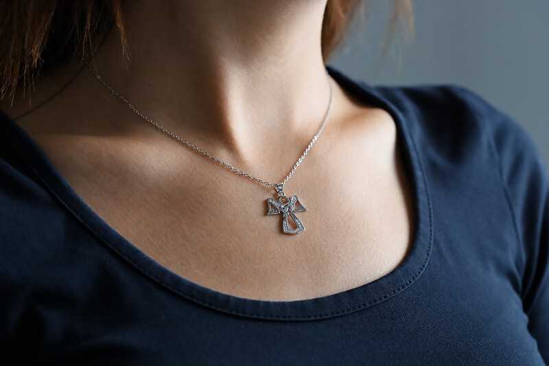 Beneto Timeless sidabrinis pendant Angel AGH234