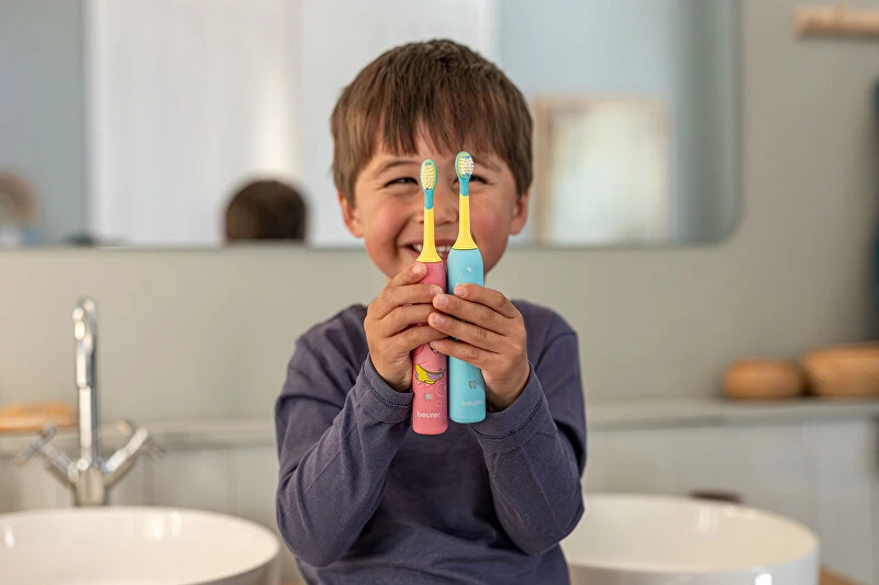 Elektrinis „Sonic Kids“ dantų šepetėlis, „Beurer“ Kempiniukas, mėlynas SC11