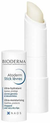 Bioderma Atoderm Ultra-Moisturizing Lip Stick lūpų balzamas, 2 x 4 g
