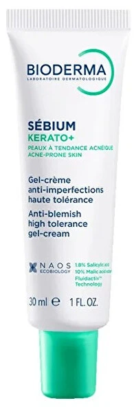 Bioderma Sébium Kerato+ Gelis-kremas aknės paveiktai odai ,30 ml