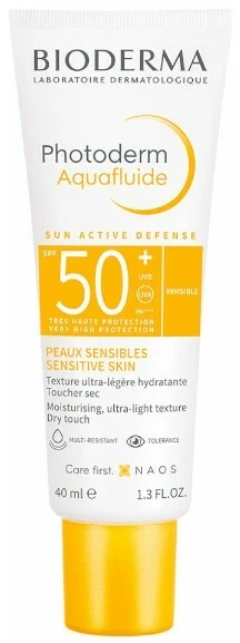 Bioderma Photoderm Aquafluid Invisible SPF50+ kremas nuo saulės, 40 ml
