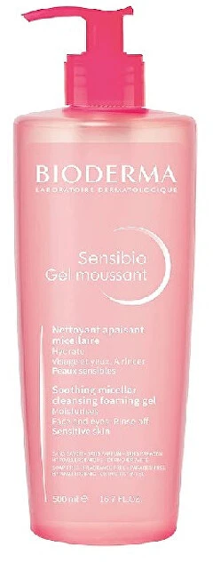 Bioderma Sensibio Foaming Gel Gelinis veido prausiklis jautriai odai, 500 ml