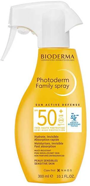 Bioderma Photoderm Purškiklis SPF 50+ apsauginis purškiklis nuo saulės jautriai odai, 300 ml