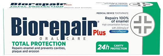 Biorepair „Plus Total Protection“ dantų pasta, 75 ml