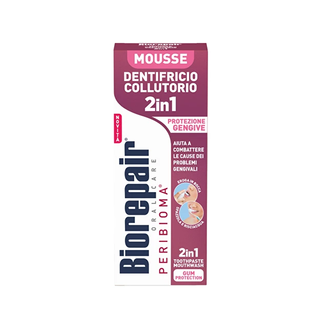 Biorepair Dental foam 2in1 Gum Protection putėsiai 75 ml