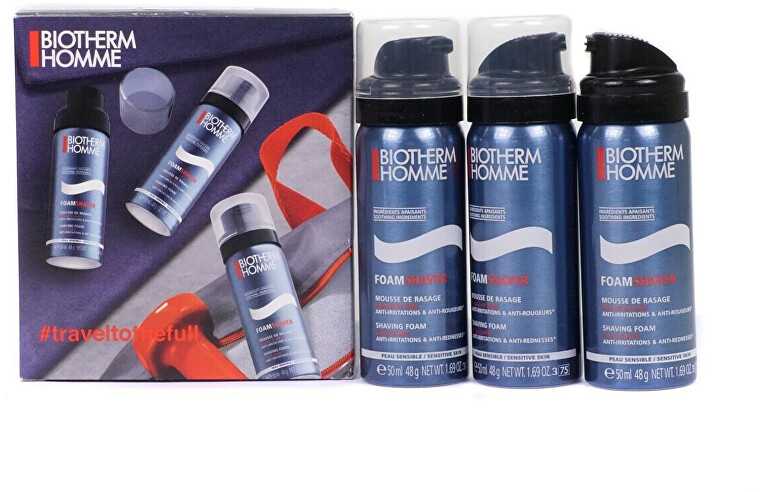 Biotherm Travel Trio kelioninis skutimosi putų rinkinys vyrams, 3 x 50 ml