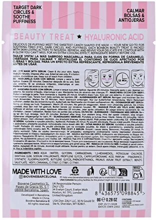 Biovene Delicious De-Puffing Eye Mask 1 pair