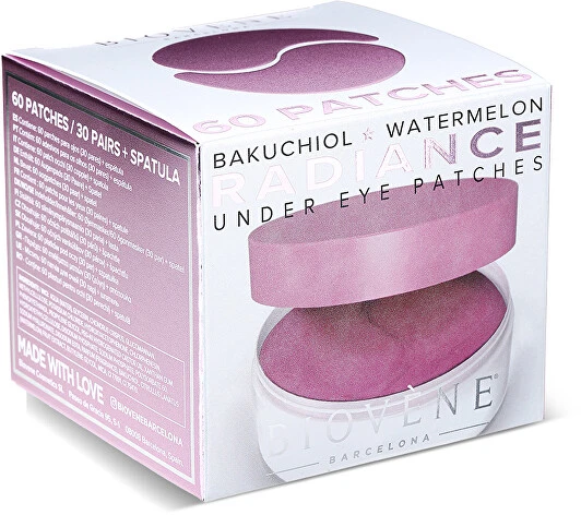 Biovene Radiance Bakuchiol Watermelon Under Eye Patches paakių padeliai, 60 vnt.