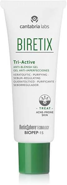 Cantabria Labs Endocare Biretix Tri-Active Anti-Blemish Gel Gelis nuo spuogų 50ml