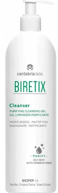 Cantabria Labs Biretix Valiklis Purifing Cleansing Gel Refill prausimosi gelis 400ml