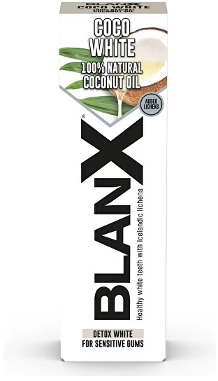 Blanx Coco Baltas balinanti dantų pasta su kokosų aliejumi 75ml