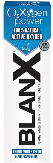 BlanX O3X Pro Shine Whitening Toothpasta balinanti dantų pasta su aktyviuoju deguonimi 75ml