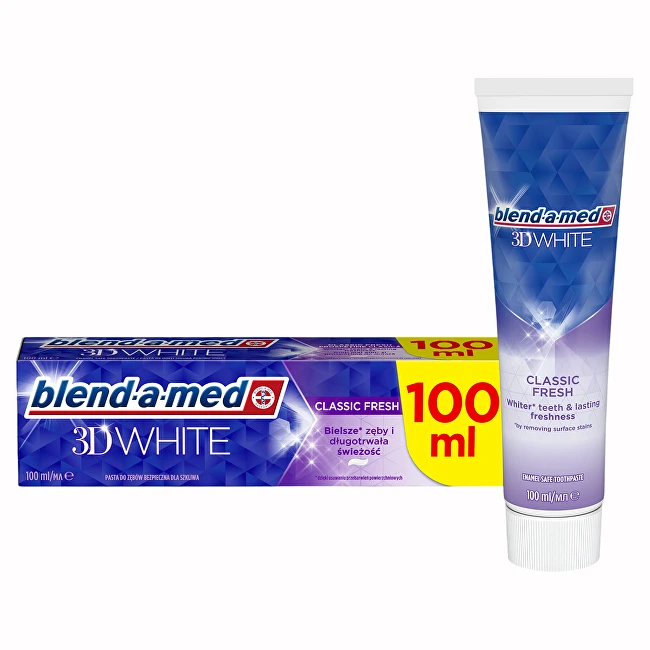 Blend A Med Balinamoji dantų pasta 3D Baltas Classic Fresh 100 ml