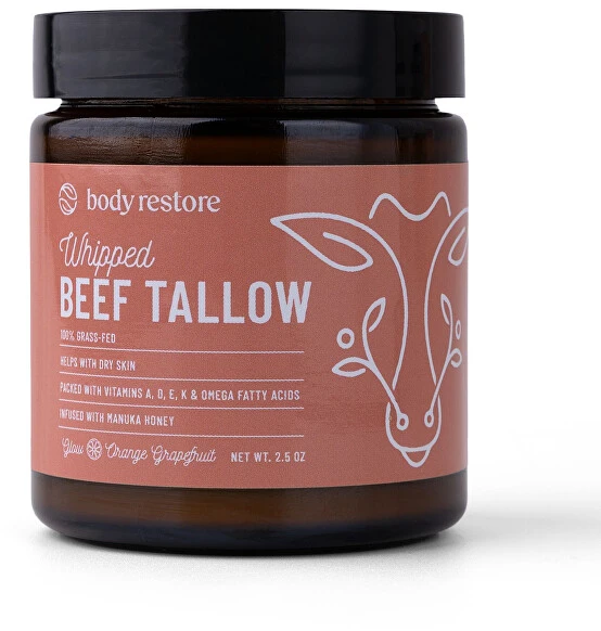 Body Restore Kūno atstatomasis plaktos jautienos taukų balzamas su apelsininiu greipfrutu