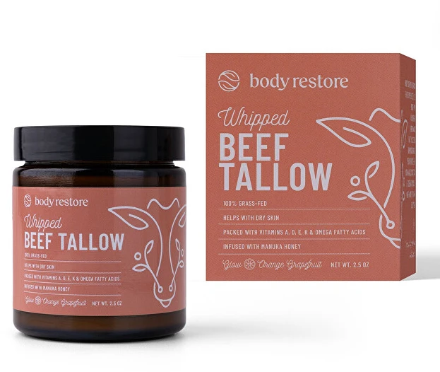 Body Restore Kūno atstatomasis plaktos jautienos taukų balzamas su apelsininiu greipfrutu