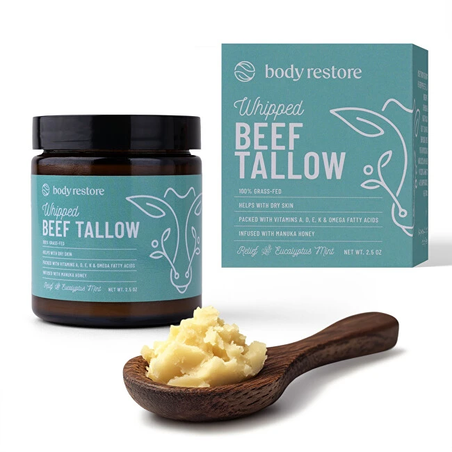 Body Restore Kūno kremas su plakta jautienos taukais ir eukaliptu bei mėtomis 71 g