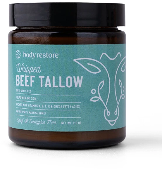 Body Restore Kūno kremas su plakta jautienos taukais ir eukaliptu bei mėtomis 71 g