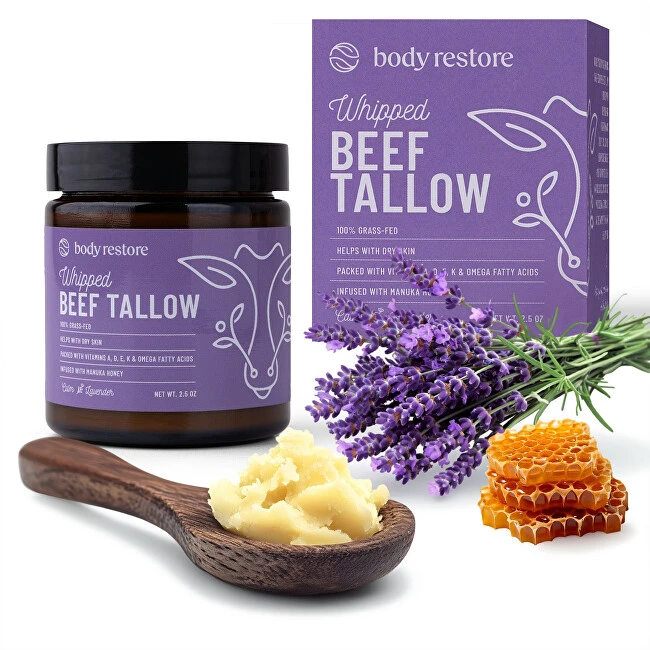 Body Restore Levandų ir plaktos jautienos taukų kūno kremas 71 g