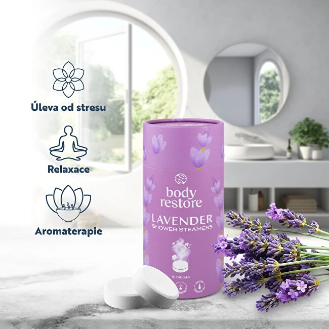 Body Restore Kūno atkūrimo levandų dušo garintuvai