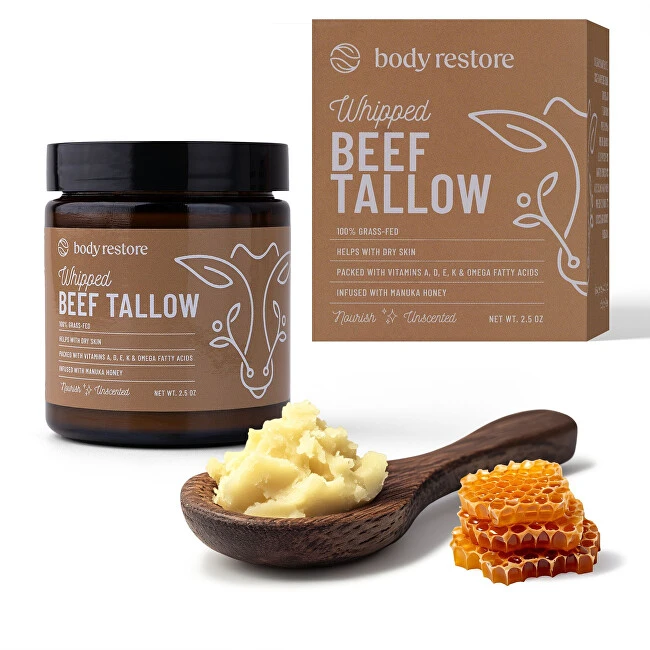 Body Restore Whipped Beef Tallow Unscented Body Kreminis 71 g