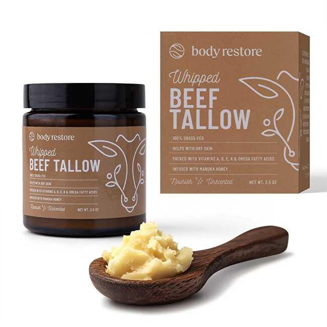 Body Restore Whipped Beef Tallow Unscented Body Kreminis 71 g