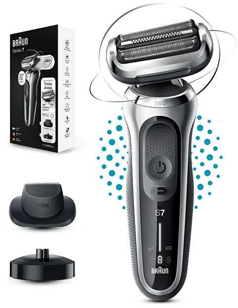Barzdaskutė Braun | Shaver | 71-S4200cs | Operating time (max) 50 min | Wet & Dry | Sidabrinis/Juodas