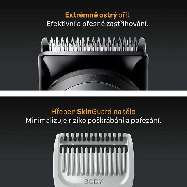 „Braun 7-in-1“ priežiūros rinkinys | „Viskas viename“ rinkinys, 5 serija, AIO5520 | Belaidis | Ilgio pakopų skaičius: 14 | Juodas