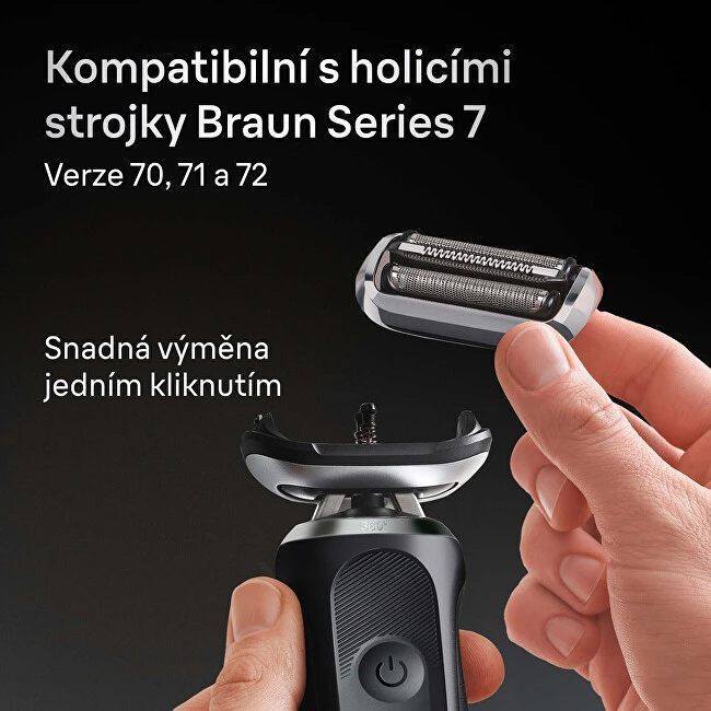 Braun 74S skustuvo galvutės pakaitalas, 7 serija, Sidabrinis