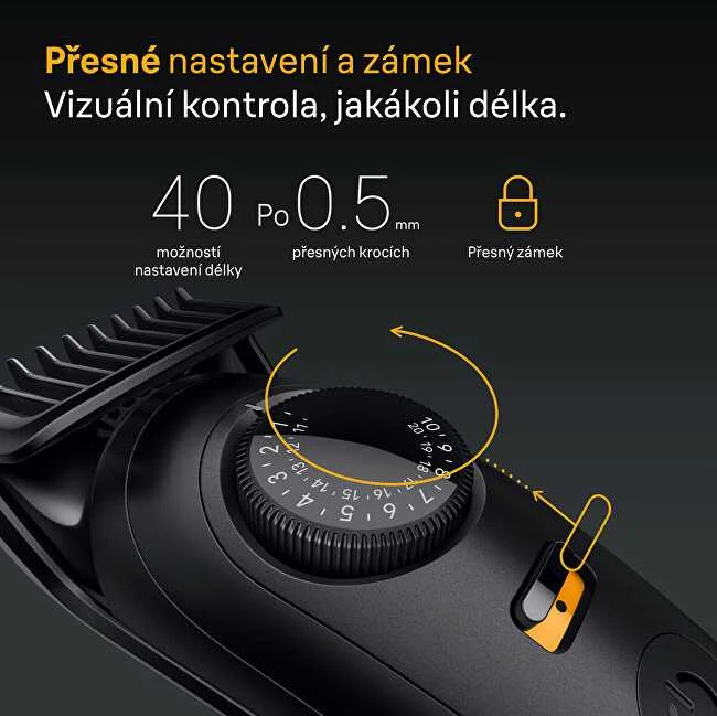 Barzdaskutė „Braun“ barzdos kirptuvas | 5 serija BT5520 | Belaidis | Ilgio pakopų skaičius 40 | Juodas