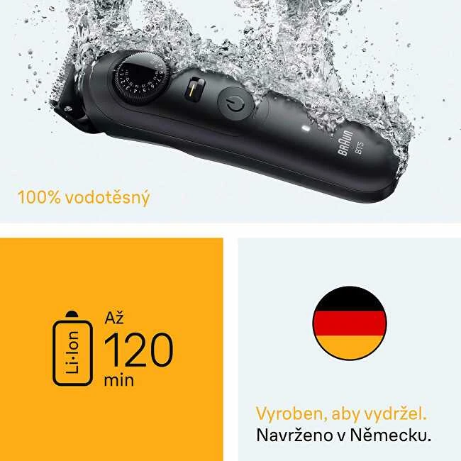 Barzdaskutė „Braun“ barzdos kirptuvas | 5 serija BT5520 | Belaidis | Ilgio pakopų skaičius 40 | Juodas