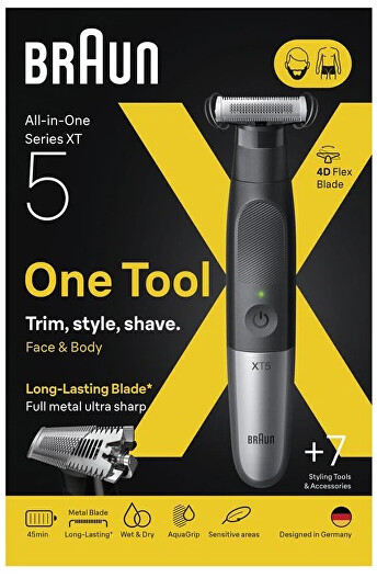 Braun veido ir kūno skustuvas XT5100