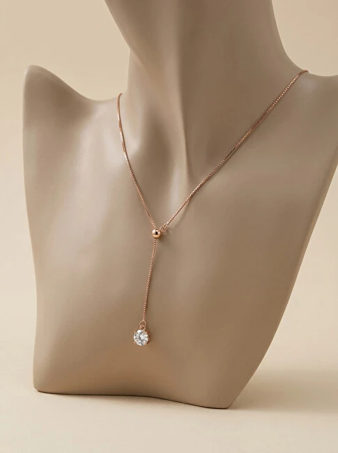 Brilio Silver Gold-plated flexible pakabukas with zircons NCL220R