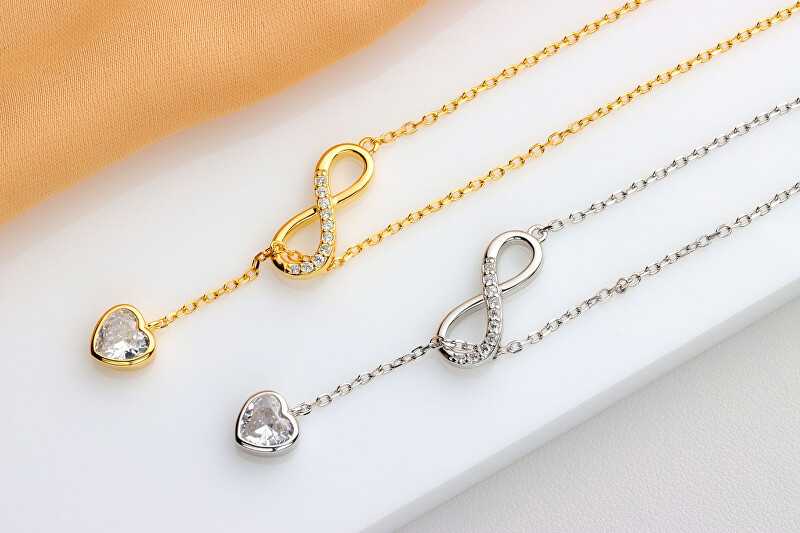 Brilio Silver Brilio Sidabrinis Charming auksinis-plated pakabukas with zircons NCL123Y