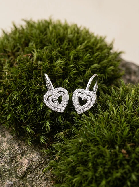 Brilio Silver Brilio Sidabrinis Charming sidabrinis heart earrings EA111W