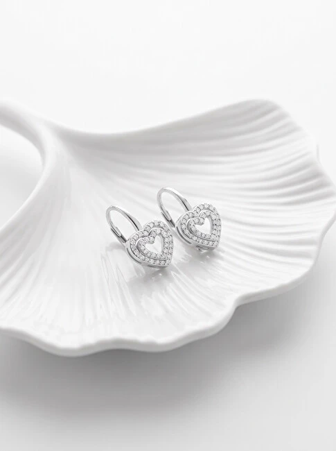 Brilio Silver Brilio Sidabrinis Charming sidabrinis heart earrings EA111W