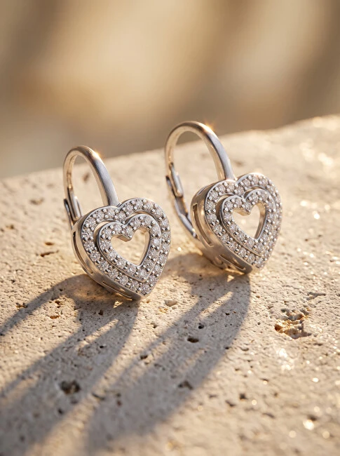 Brilio Silver Brilio Sidabrinis Charming sidabrinis heart earrings EA111W