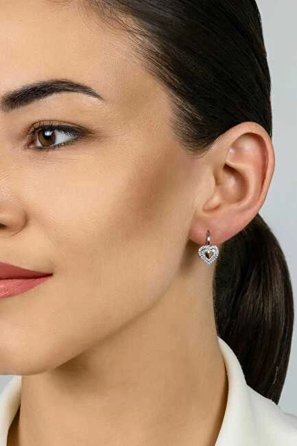 Brilio Silver Brilio Sidabrinis Charming sidabrinis heart earrings EA111W