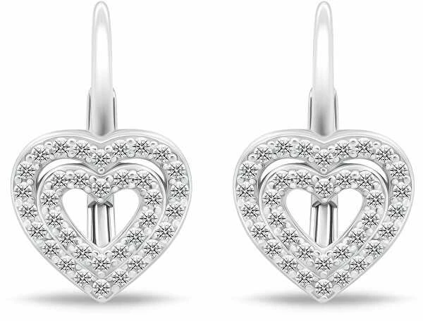 Brilio Silver Brilio Sidabrinis Charming sidabrinis heart earrings EA111W