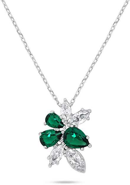 Brilio Silver Brilio Sidabrinis Charming sidabrinis jewelry set with zircons SET248WG (pakabukas, earrings)