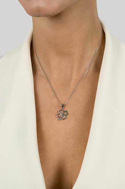 Brilio Silver Brilio Sidabrinis Charming sidabrinis sėkmės žavesys Four Leaf Clover PT80W