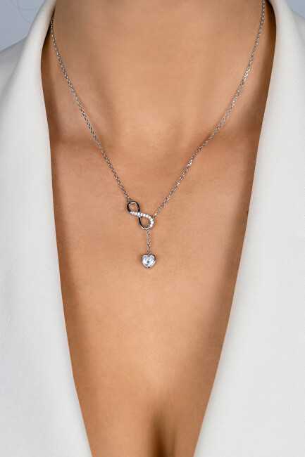 Brilio Silver Brilio Sidabrinis Charming sidabrinis pakabukas with zircons NCL123W