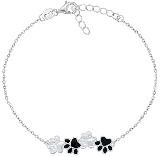 Brilio Silver Cute Paws BRC216W sidabrinė apyrankė