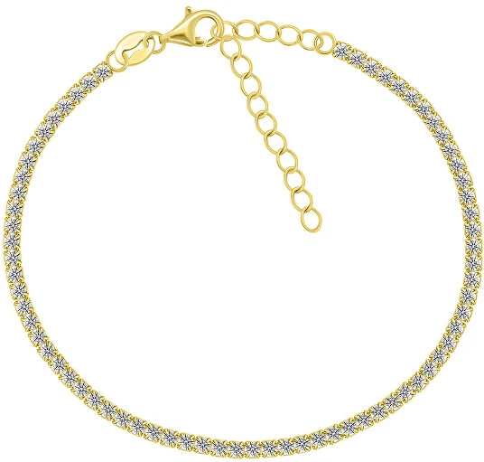 Brilio Silver Dazzling cubic zirconia tennis bracelet BRC170Y