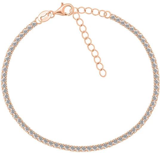 Brilio Silver Dazzling cubic zirconia tennis bracelet BRC170R